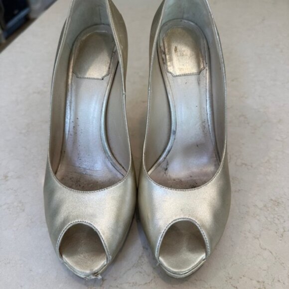 Christian Dior Ms Dior Gold platform stilettos size 38.5 - Picture 4 of 4